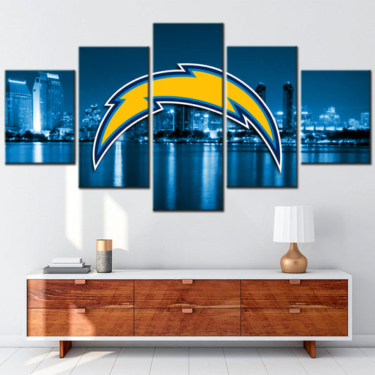 American Football Canvas Wall Art - AF5156 - San Diego Chargers - NFL Teams