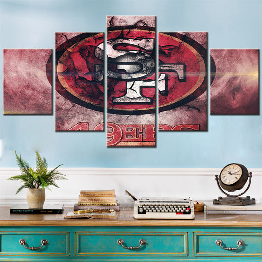 American Football Wall Art - AF5158 - San Francisco 49ers - American Football Poster - American Football Canvas