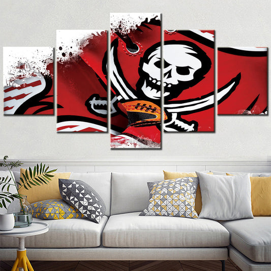 American Football Canvas Wall Art - AF5160 - Tampa Bay Buccaneers - NFL Teams