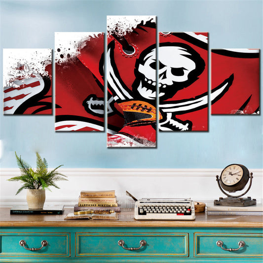 American Football Canvas Wall Art - AF5160 - Tampa Bay Buccaneers - NFL Teams