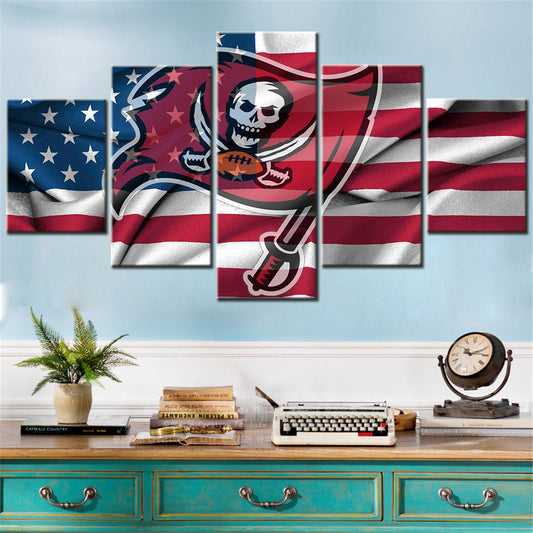American Football Canvas Wall Art - AF5161 - Tampa Bay Buccaneers - NFL Teams