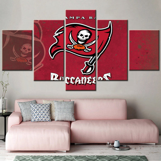 American Football Canvas Wall Art - AF5162 - Tampa Bay Buccaneers - NFL Teams