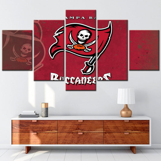American Football Canvas Wall Art - AF5162 - Tampa Bay Buccaneers - NFL Teams