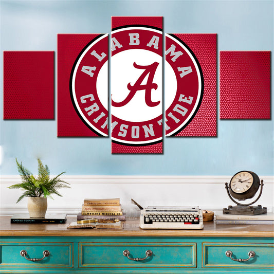 American Football - 5 Pieces Wall Art - AF5030 - Alabama Crimson Tide Football - American Football Poster - American Football Canvas