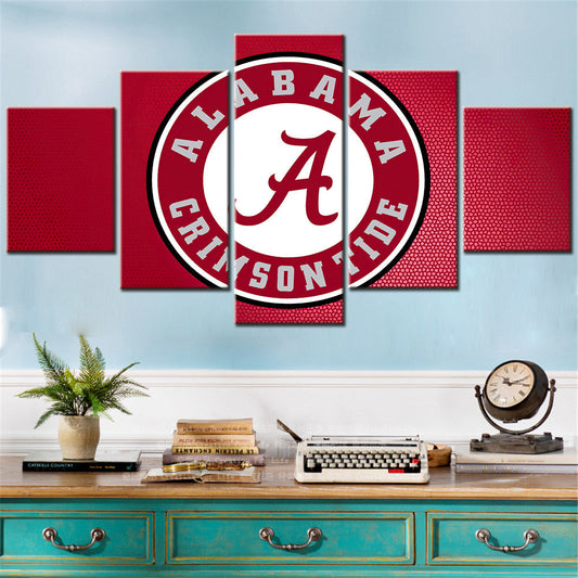 American Football Canvas Wall Art - AF5030 - Alabama Crimson Tide Football