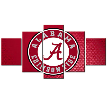 American Football - 5 Pieces Wall Art - AF5030 - Alabama Crimson Tide Football - American Football Poster - American Football Canvas