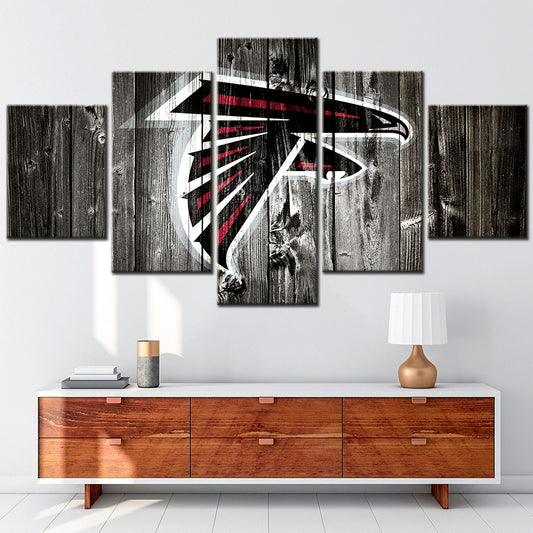 American Football - 5 Pieces Wall Art - AF5031 - Atlanta Falcons - American Football Poster - American Football Canvas