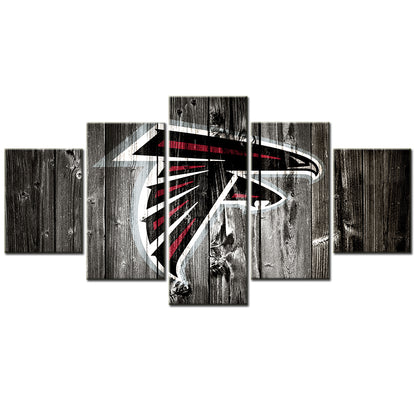 American Football - 5 Pieces Wall Art - AF5031 - Atlanta Falcons - American Football Poster - American Football Canvas