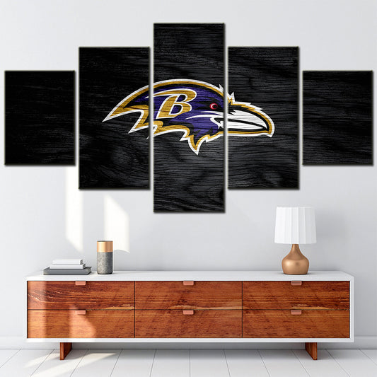 American Football - 5 Pieces Wall Art - AF5036 - Baltimore Ravens - American Football Poster - American Football Canvas