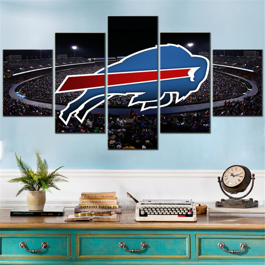 American Football - 5 Pieces Wall Art - AF5002 - Buffalo Bills - American Football Poster - American Football Canvas