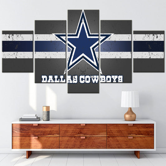 American Football Canvas Wall Art - AF5004 - Dallas Cowboys - NFL Teams
