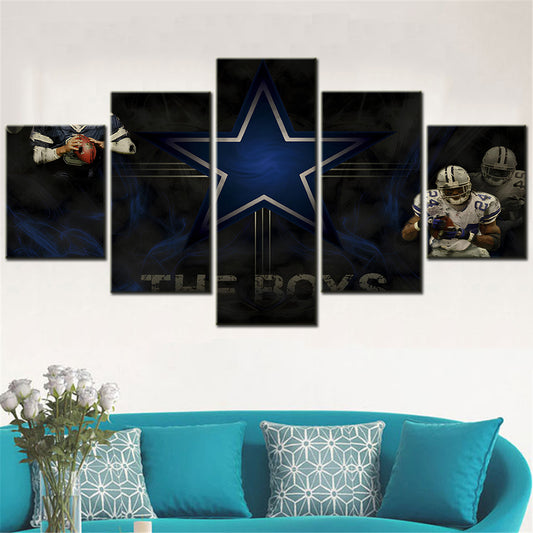 American Football - 5 Pieces Wall Art - AF5045 - Dallas Cowboys - American Football Poster - American Football Canvas