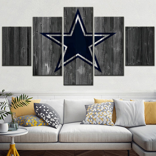 American Football - 5 Pieces Wall Art - AF5049 - Dallas Cowboys - American Football Poster - American Football Canvas