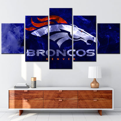 American Football - 5 Pieces Wall Art - AF5006 - Denver Broncos - American Football Poster - American Football Canvas