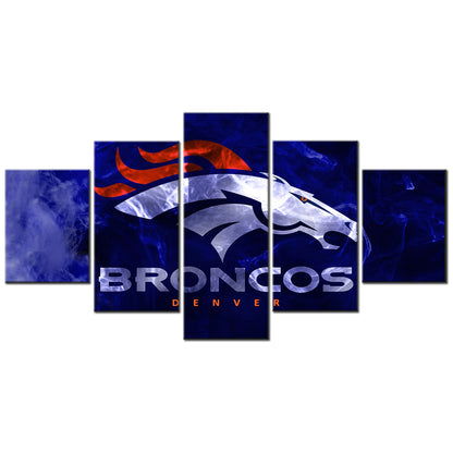 American Football - 5 Pieces Wall Art - AF5006 - Denver Broncos - American Football Poster - American Football Canvas