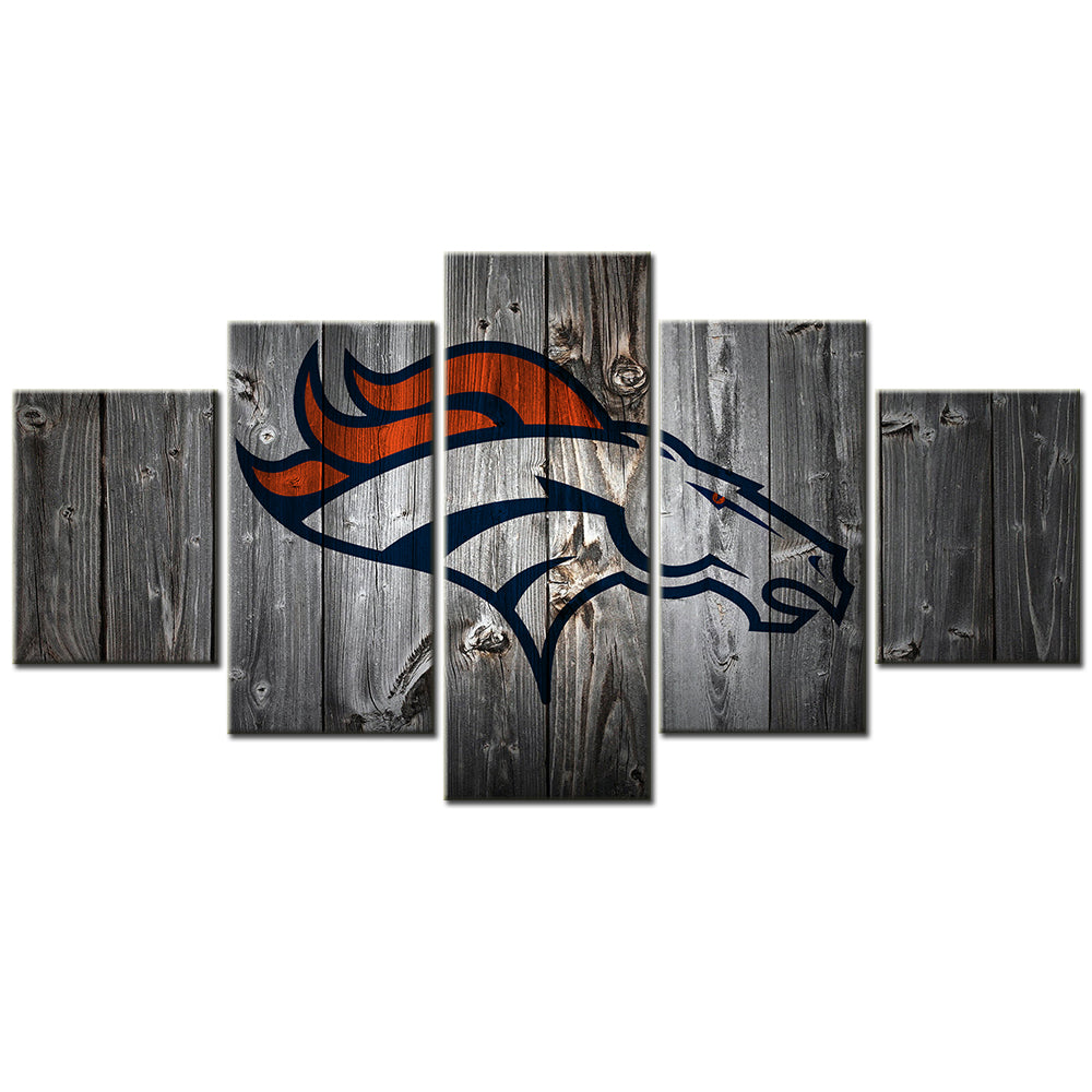 American Football - 5 Pieces Wall Art - AF5050 - Denver Broncos - American Football Poster - American Football Canvas
