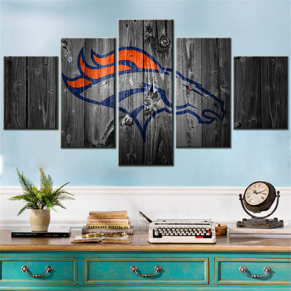American Football - 5 Pieces Wall Art - AF5052 - Denver Broncos NFL - American Football Poster - American Football Canvas