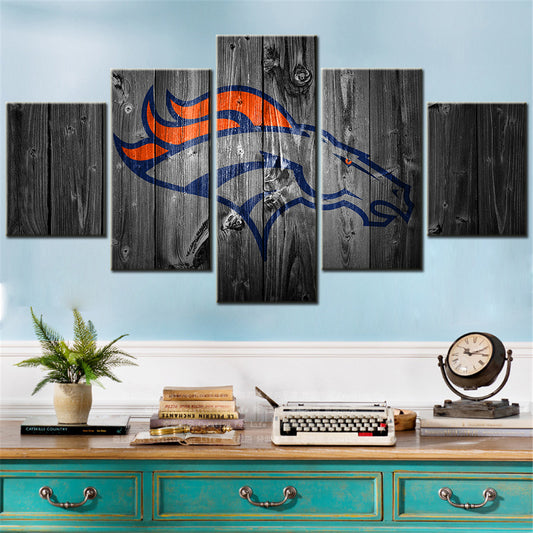 American Football - 5 Pieces Wall Art - AF5052 - Denver Broncos NFL - American Football Poster - American Football Canvas