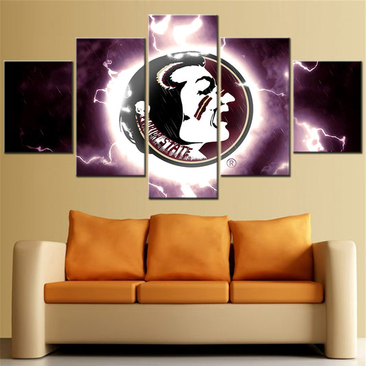 American Football - 5 Pieces Wall Art - AF5008 - Florida State Seminoles - American Football Poster - American Football Canvas