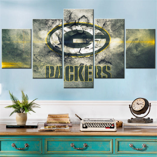 American Football Canvas Wall Art - AF5010 - Green Bay Packers - NFL Teams