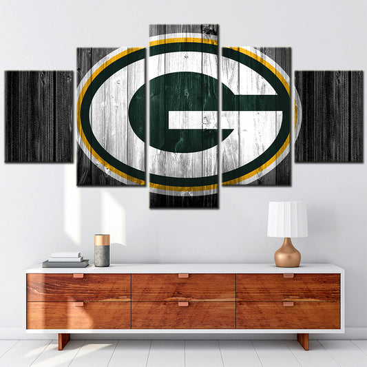 American Football - 5 Pieces Wall Art - AF5059 - Green Bay Packers - American Football Poster - American Football Canvas