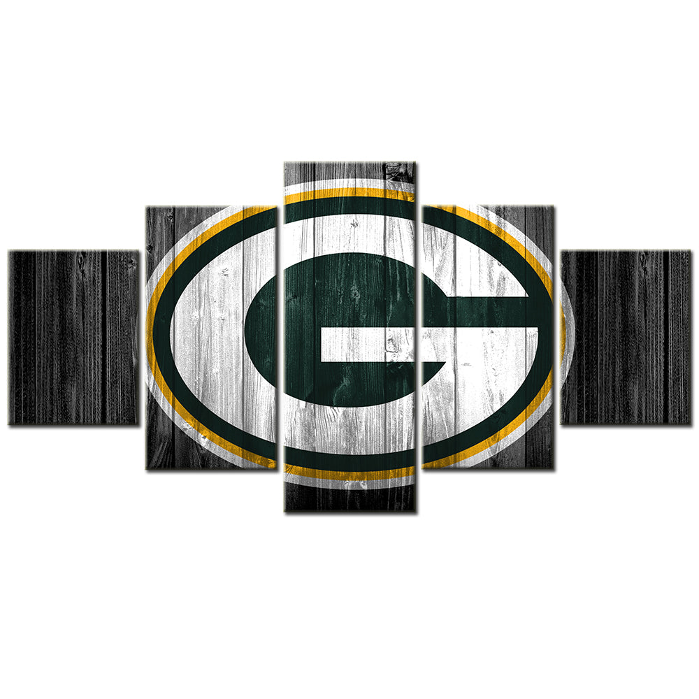 American Football - 5 Pieces Wall Art - AF5059 - Green Bay Packers - American Football Poster - American Football Canvas