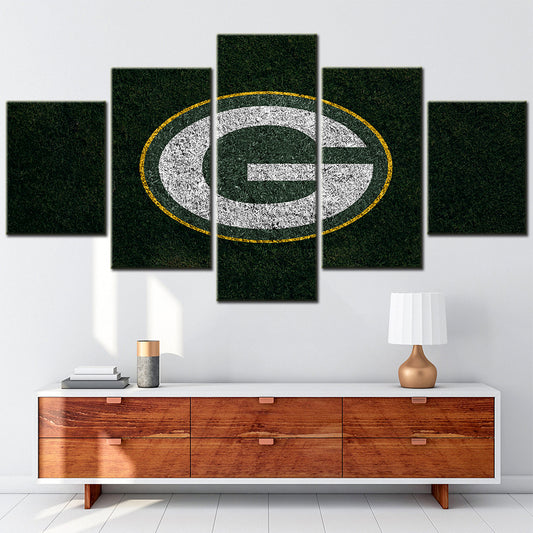 American Football - 5 Pieces Wall Art - AF5060 - Green Bay Packers - American Football Poster - American Football Canvas