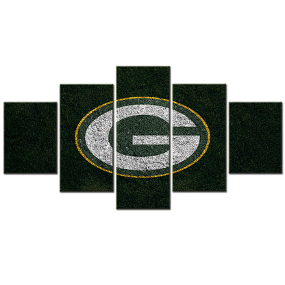 American Football - 5 Pieces Wall Art - AF5060 - Green Bay Packers - American Football Poster - American Football Canvas