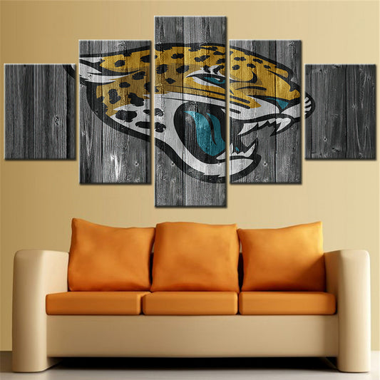 American Football - 5 Pieces Wall Art - AF5067 - Jacksonville Jaguars - American Football Poster - American Football Canvas