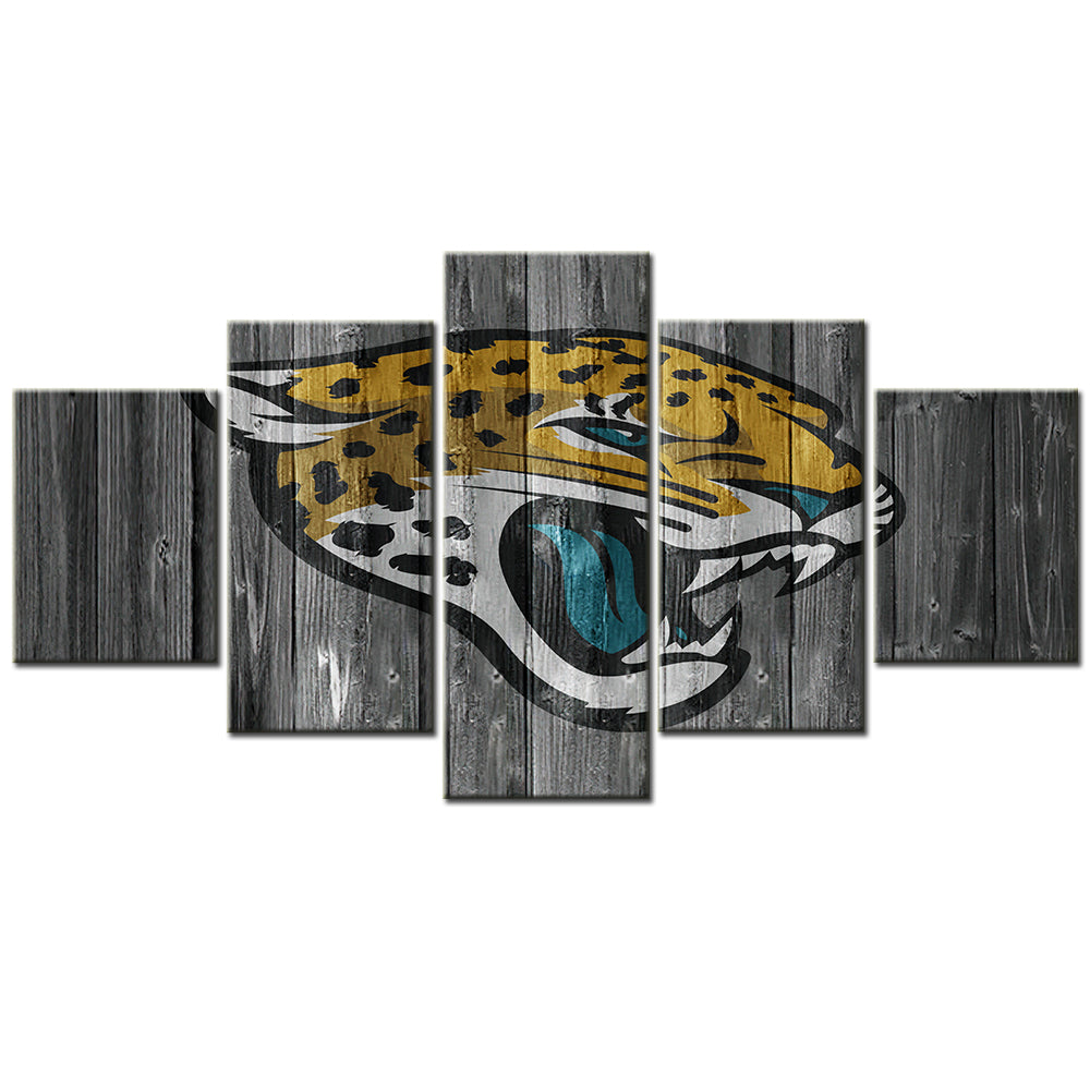 American Football - 5 Pieces Wall Art - AF5067 - Jacksonville Jaguars - American Football Poster - American Football Canvas
