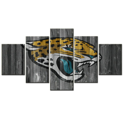 American Football - 5 Pieces Wall Art - AF5067 - Jacksonville Jaguars - American Football Poster - American Football Canvas