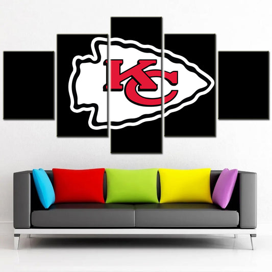 American Football - 5 Pieces Wall Art - AF5070 - Kansas City Chiefs - American Football Poster - American Football Canvas