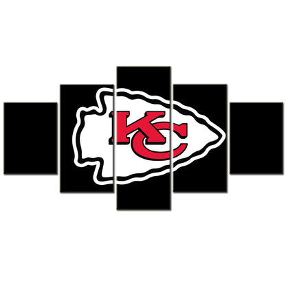 American Football - 5 Pieces Wall Art - AF5070 - Kansas City Chiefs - American Football Poster - American Football Canvas