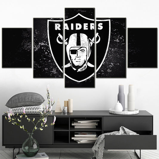 American Football - 5 Pieces Wall Art - AF5016 - Oakland Raiders - American Football Poster - American Football Canvas