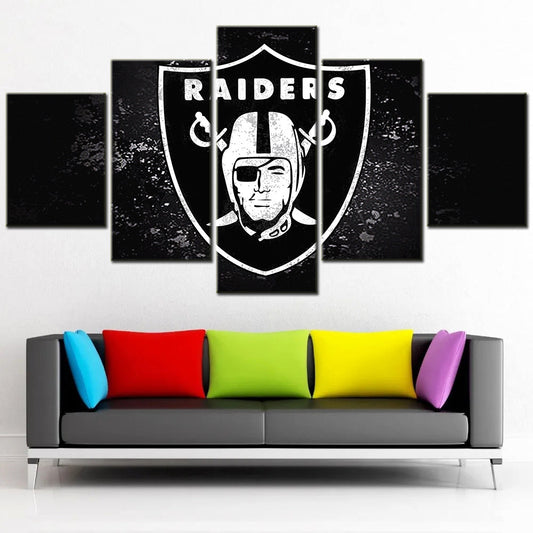 American Football Canvas Wall Art - AF5016 - Oakland Raiders - NFL Teams