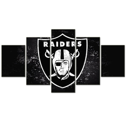 American Football - 5 Pieces Wall Art - AF5016 - Oakland Raiders - American Football Poster - American Football Canvas
