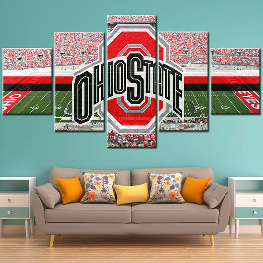 American Football - 5 Pieces Wall Art - AF5018 - Ohio State - American Football Poster - American Football Canvas