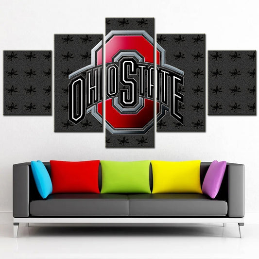 American Football - 5 Pieces Wall Art - AF5073 - Ohio State - American Football Poster - American Football Canvas