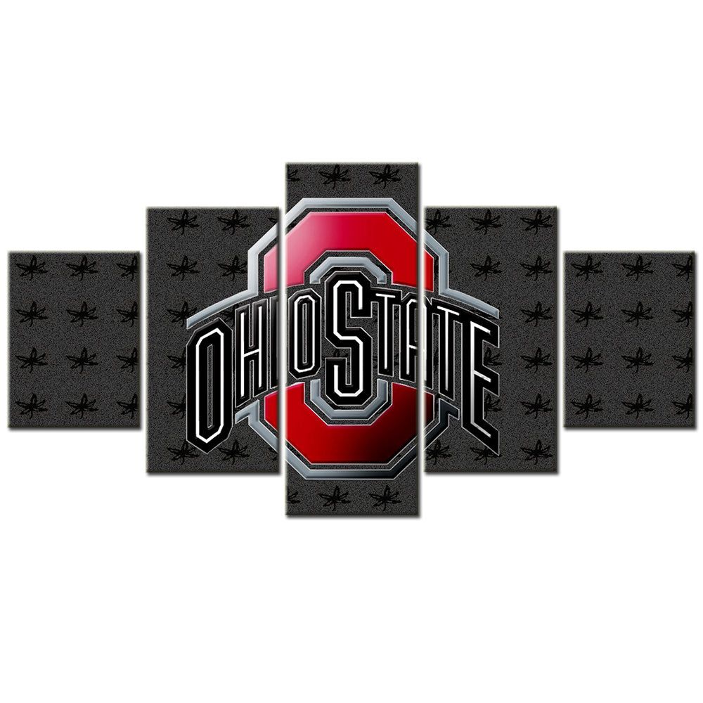 American Football - 5 Pieces Wall Art - AF5073 - Ohio State - American Football Poster - American Football Canvas