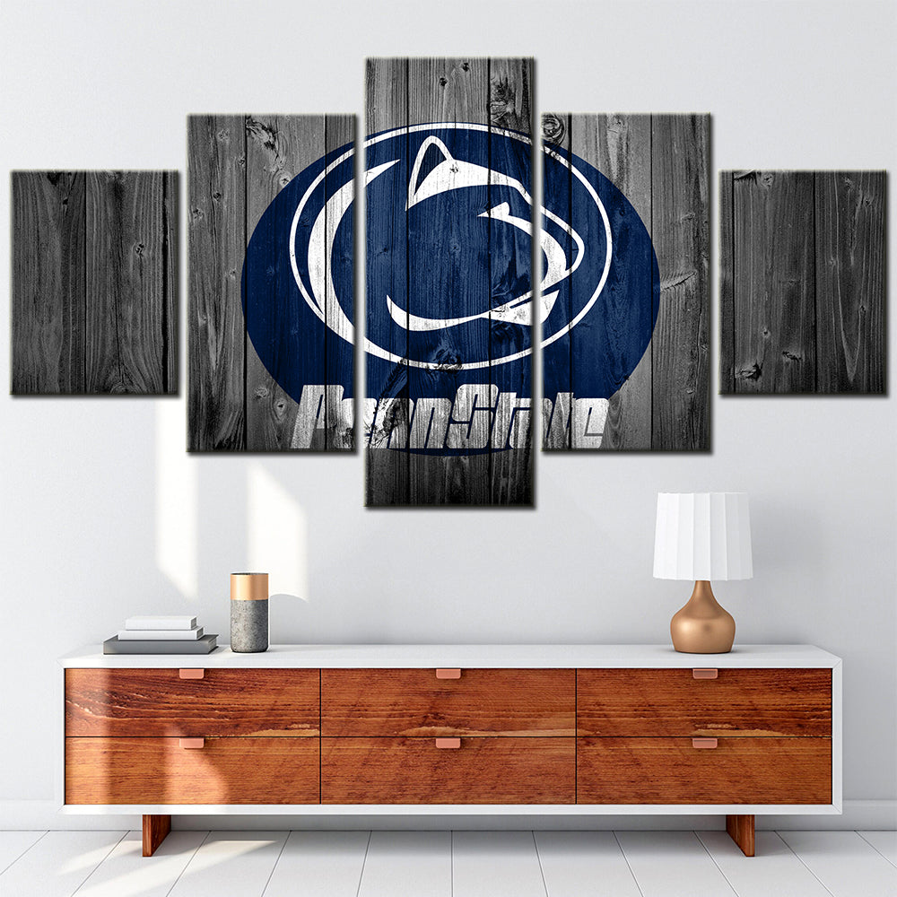 American Football - 5 Pieces Wall Art - AF5074 - Penn State Nittany Lions Barn - American Football Poster - American Football Canvas