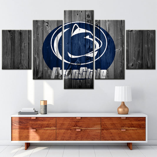 American Football - 5 Pieces Wall Art - AF5074 - Penn State Nittany Lions Barn - American Football Poster - American Football Canvas