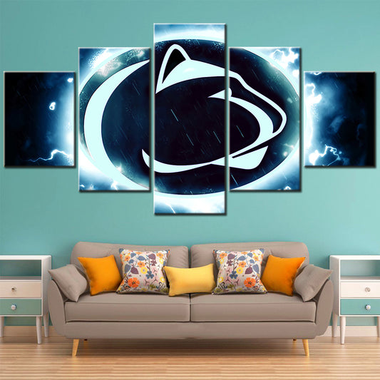 American Football - 5 Pieces Wall Art - AF5020 - Penn State Nittany Lions Football - American Football Poster - American Football Canvas