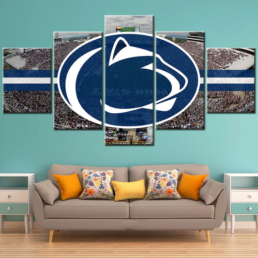 American Football - 5 Pieces Wall Art - AF5021 - Penn State Nittany Lions Football Stadium - American Football Poster - American Football Canvas