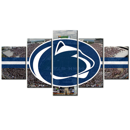 American Football - 5 Pieces Wall Art - AF5021 - Penn State Nittany Lions Football Stadium - American Football Poster - American Football Canvas