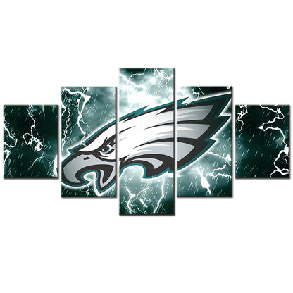 American Football - 5 Pieces Wall Art - AF5022 - Philadelphia Eagles - American Football Poster - American Football Canvas
