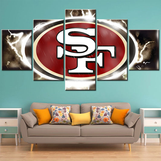 American Football - 5 Pieces Wall Art - AF5026 - San Francisco 49ers - American Football Poster - American Football Canvas