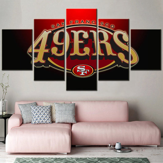 American Football Canvas Wall Art - AF5027 - San Francisco 49ers - NFL Teams