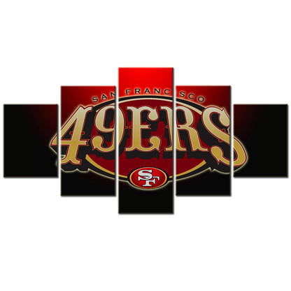 American Football - 5 Pieces Wall Art - AF5027 - San Francisco 49ers - American Football Poster - American Football Canvas