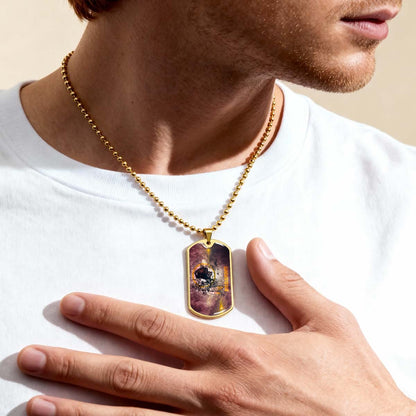 American Football Dog Tag Necklace - AFD083 - Washington Redskins - NFL Teams - Military Ball Chain