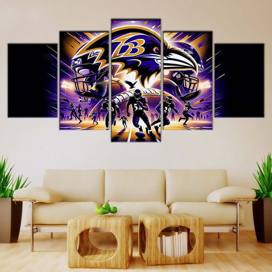 American Football Wall Art - AF5166 - Baltimore Ravens - NFL Football Team - American Football Poster - American Football Canvas